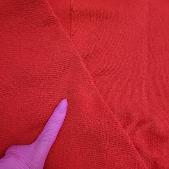 Vintage 90s Nebraska Huskers Sweatshirt 2XL 28x26 Red USA - Picture 9 of 16